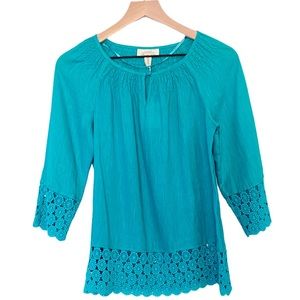 Charter Club Linen Teal Top